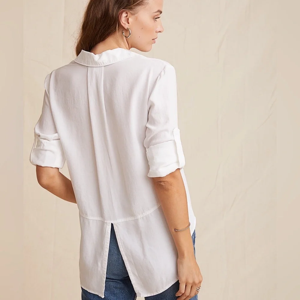 Bella Dahl Split Back Button Down White Size XS - Picture 2 of 9